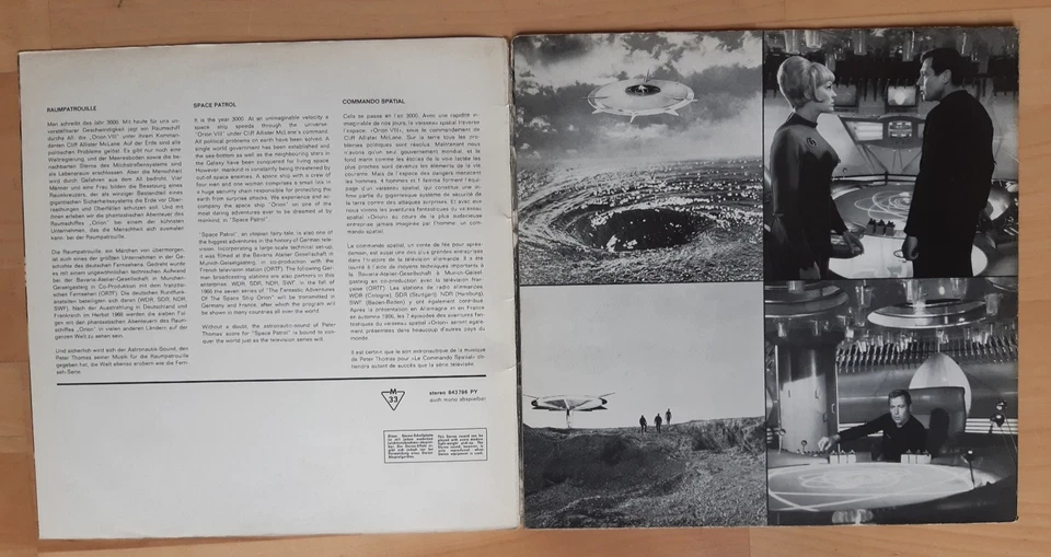 Peter Thomas Raumpatrouille Orion Philips Vinyl LP 1966 Weissmuster Promo FOC ! - Bild 4 von 4