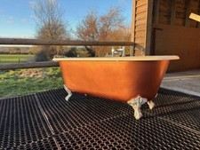 πRoll Top Copper Coated Freestanding Acrylic Bath Tub & Taps π - CAN DELIVER