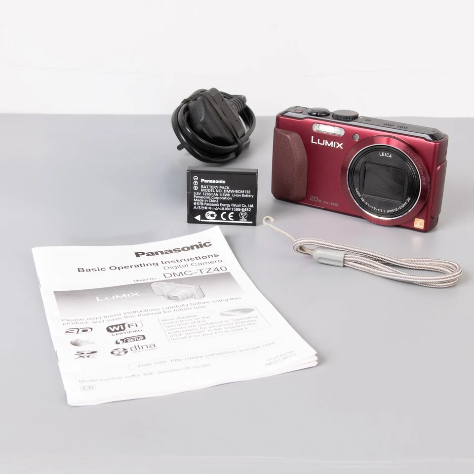 Panasonic Lumix DMC-TZ40 18.1MP Digital Camera maroon, photo 2 of 5