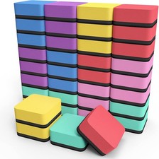 Dry Erase Erasers, 36 Pack Magnetic Whiteboard Dry Erasers for Classroom, Mini W