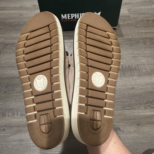 Mephisto Beverley Sandale Damen sandfarben Velcalf Premium Wildleder Schildpatt Kette 8 - Bild 8 von 11