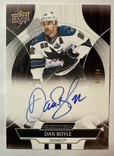 DAN BOYLE 2024-25 Engrained Icons /10 AUTO SP #06/10 Upper Deck #CA-OY SSP Shark