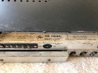 The Fisher 200-T AM/FM Stereo Receiver ( WORKING ) | eBay