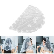 Embroidery Lace Flower Veil Women Catholic Church Mantilla Veil Party Accessory