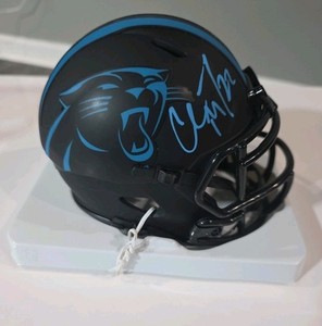 💥Christian McCaffrey Eclipse Autographed Mini  Beckett Certified Panthers💥