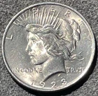 1923 Peace Silver Dollar - HIGH MELT VALUE - 90% Silver - Philadelphia Mint!!