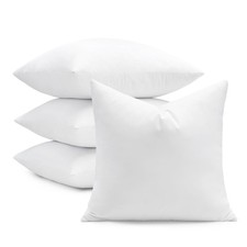 22x22 Pillow Inserts, Feather Down Filled for Support, Set of 4
