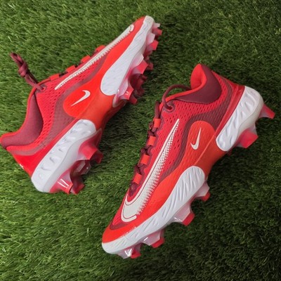 Size 12 Nike Alpha Huarache Elite 4 MCS Baseball Cleats Red Mens