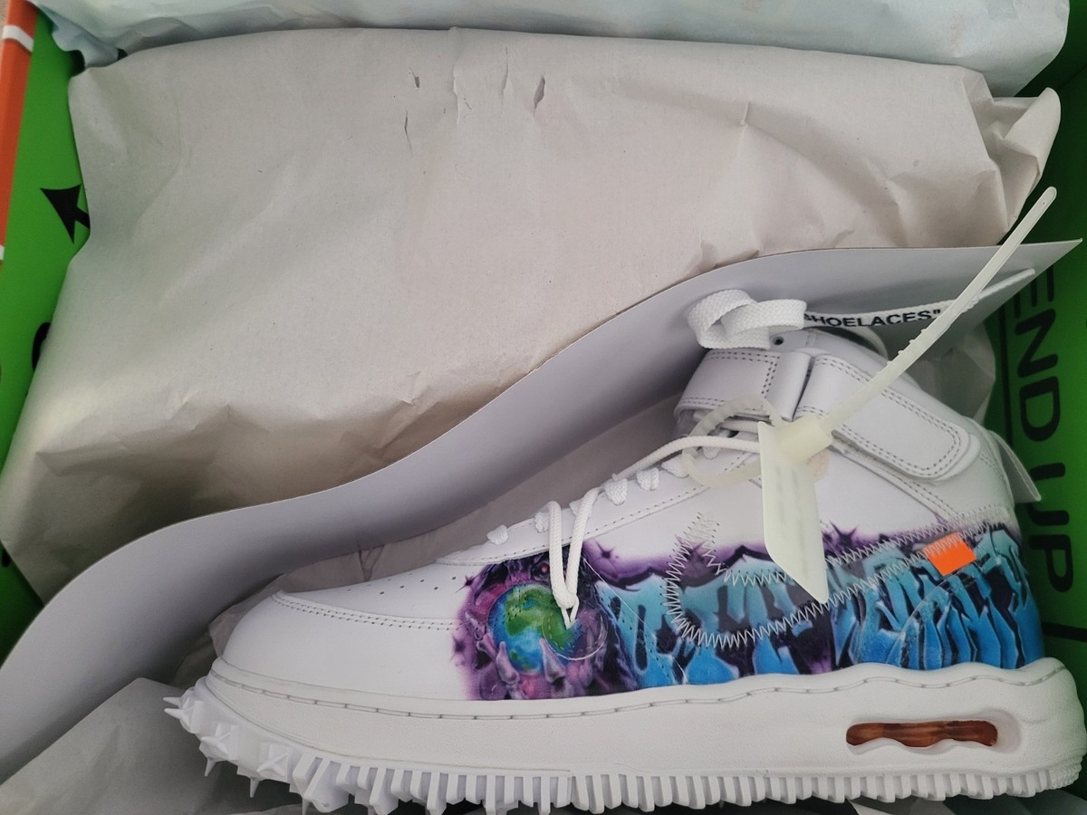 Nike Air Force 1 Mid Off-White Graffiti | eBay