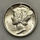 1941-P Mercury Dime - BU - Brilliant Uncirculated - 90% Silver