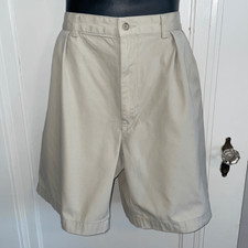 Polo by Ralph Lauren khaki cotton pleat front Tyler  shorts