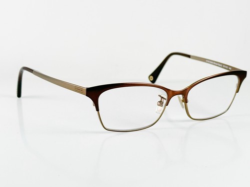 COACH HC 5041 Terri 9143 Satin Brown Sand 51-15-140 Eyeglasses Frames with Case - Picture 5 of 14