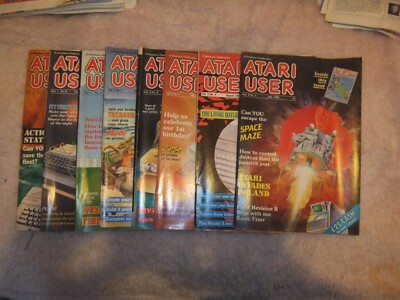 Atari User Ausgaben x8 - Retro Gaming und Computing