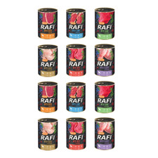 Dolina Noteci Rafi Nassfutter für Hunde MIX getreidefrei  Geschmacks 12x400g