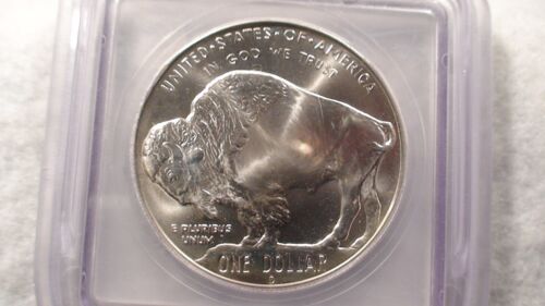 2001 D BUFFALO DOLLAR ICG MS70 PERFECT GEM UNCIRCULATED $1.00 SILVER COIN! - Picture 3 of 4