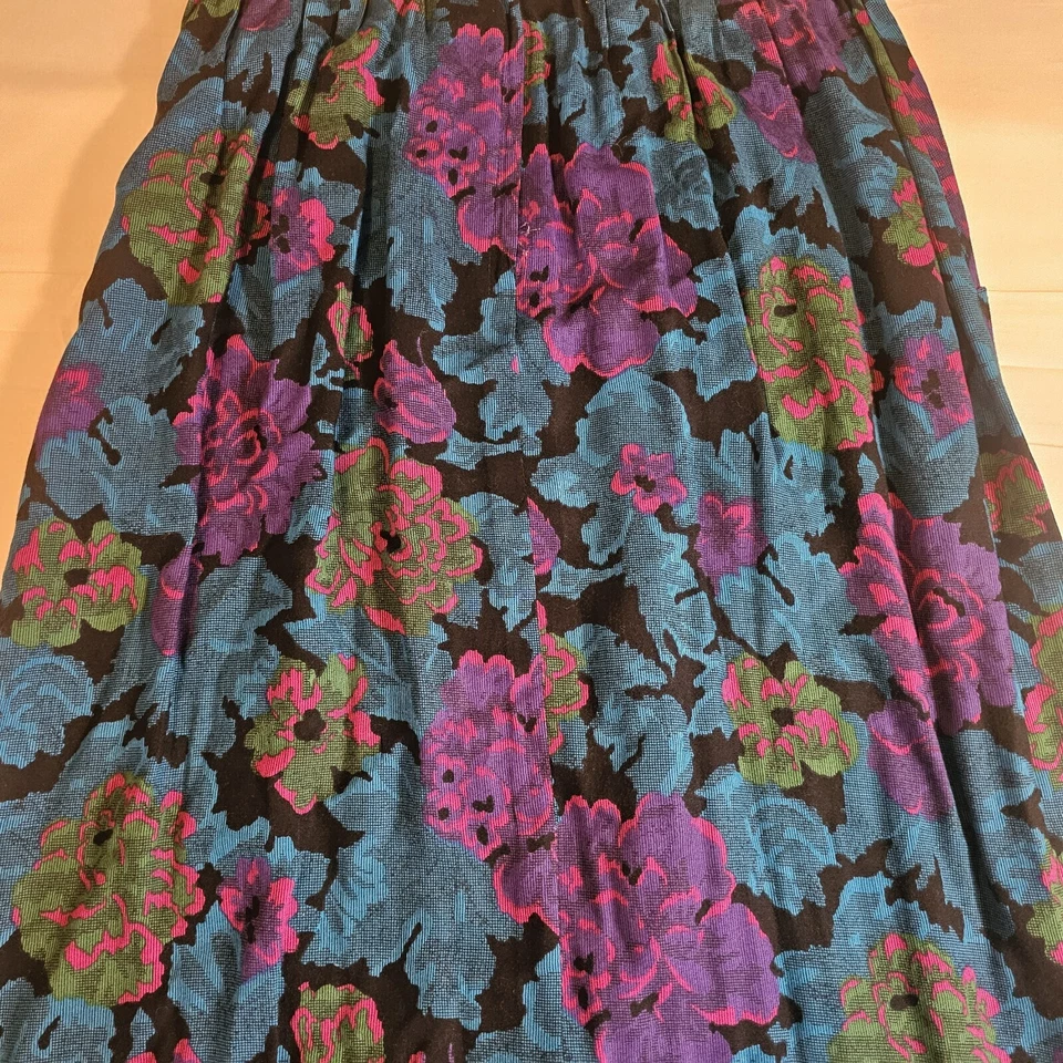 Vintage Norton Mcnaughton Petites Floral Skirt Womens Sz 8 - Image 4 of 4