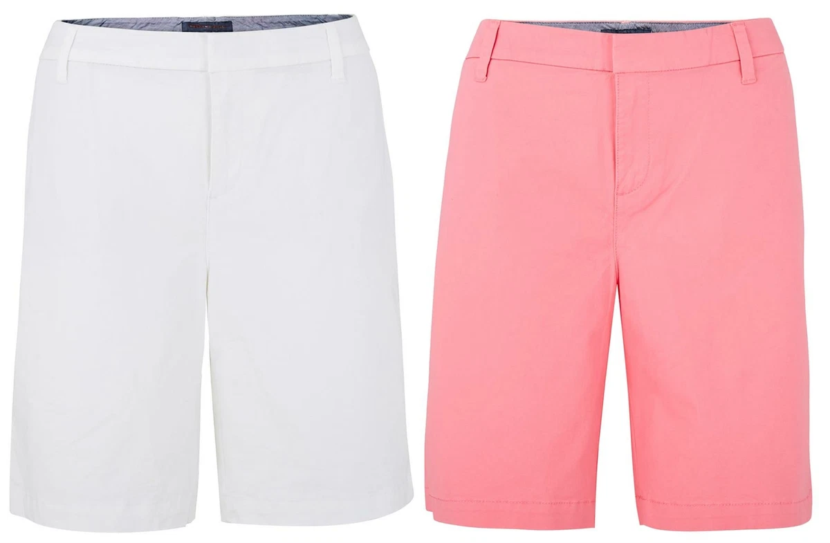 Ladies Plus Size Stretch Summer Pockets Holiday Bermuda Shorts