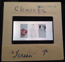 Francesco Clemente "Screen" Italian Modern Art 35mm  Slide