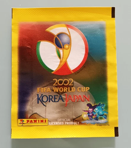 Bustina VUOTA Figurine Panini WC KOREA JAPAN 2002 Empty Packet **Leggi**Read**