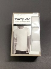 NWT Tommy John Second Skin Crew Neck Undershirt - White Size XL - 3 Pack