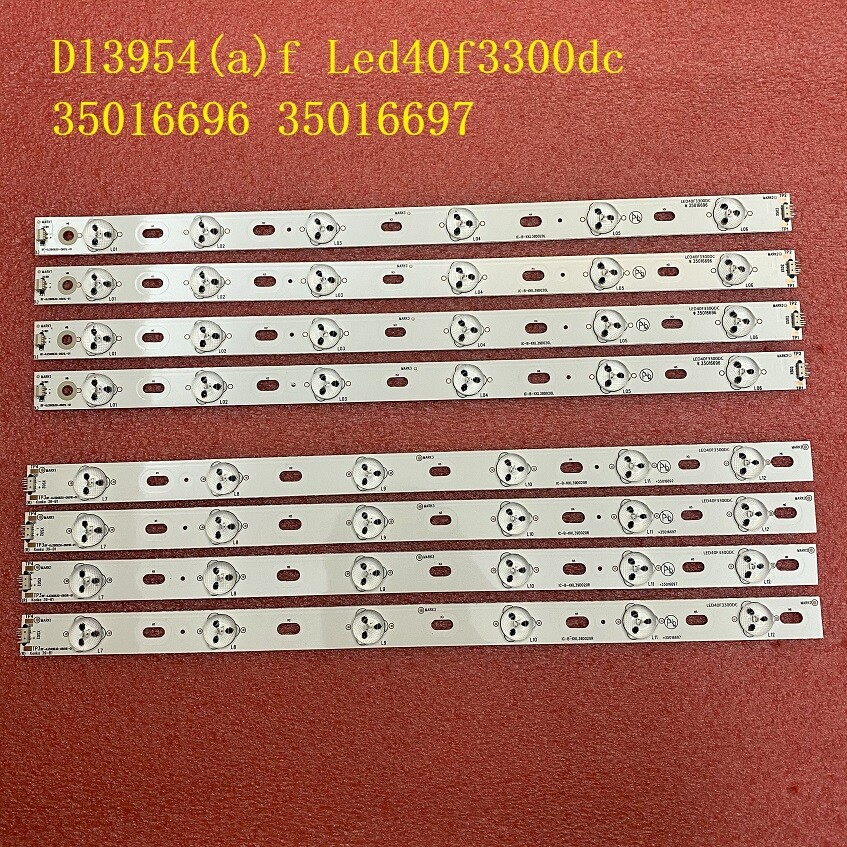 4pcs LED strip for Toshiba Dl3954(a)f Led40f3300dc 35016696