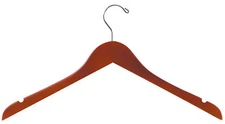 Wood Hangers Standard 50 Cherry Wooden Dress Clothes Garment Clothing Shirt 17"