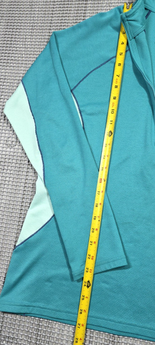 Patagonia Capilene 3 Midweight Base Layer Womens XL 1/2 Zip Long Sleeve Teal - Picture 6 of 9