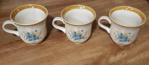 Vintage Mikasa Garden Club Day Dreams Tea Cup Mug EC 461 Japan Set of 3 