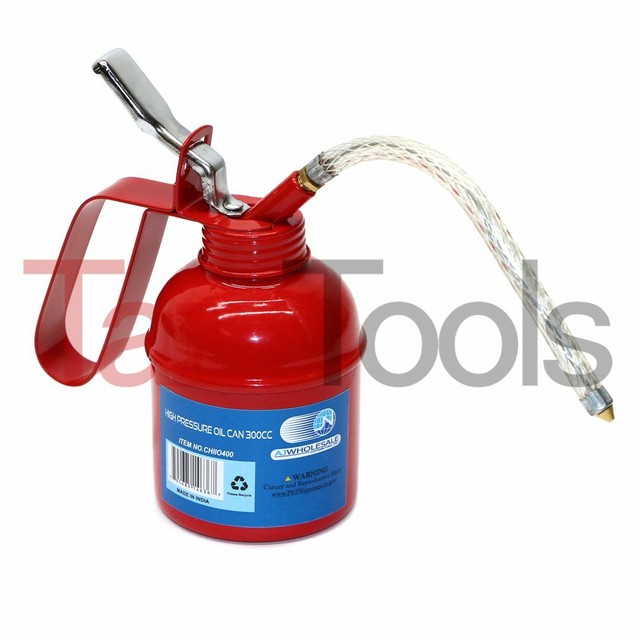 High Pressure Oiler Pump Hand Thump Pump Oil Can 300 CC Flexible 6