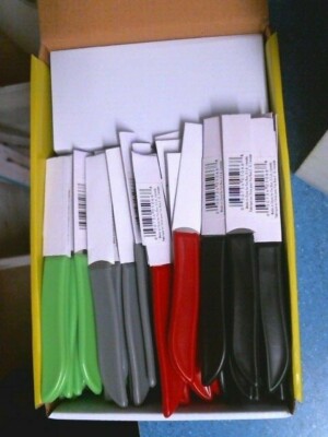 Fox Run 5066, Paring Knives Paring Knife Assorted Colors, Box of 48, FREE SHIP