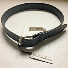 Timberland Cintura nera in pelle pieno fiore nera con fibbia tinta unita taglia S (30-32)