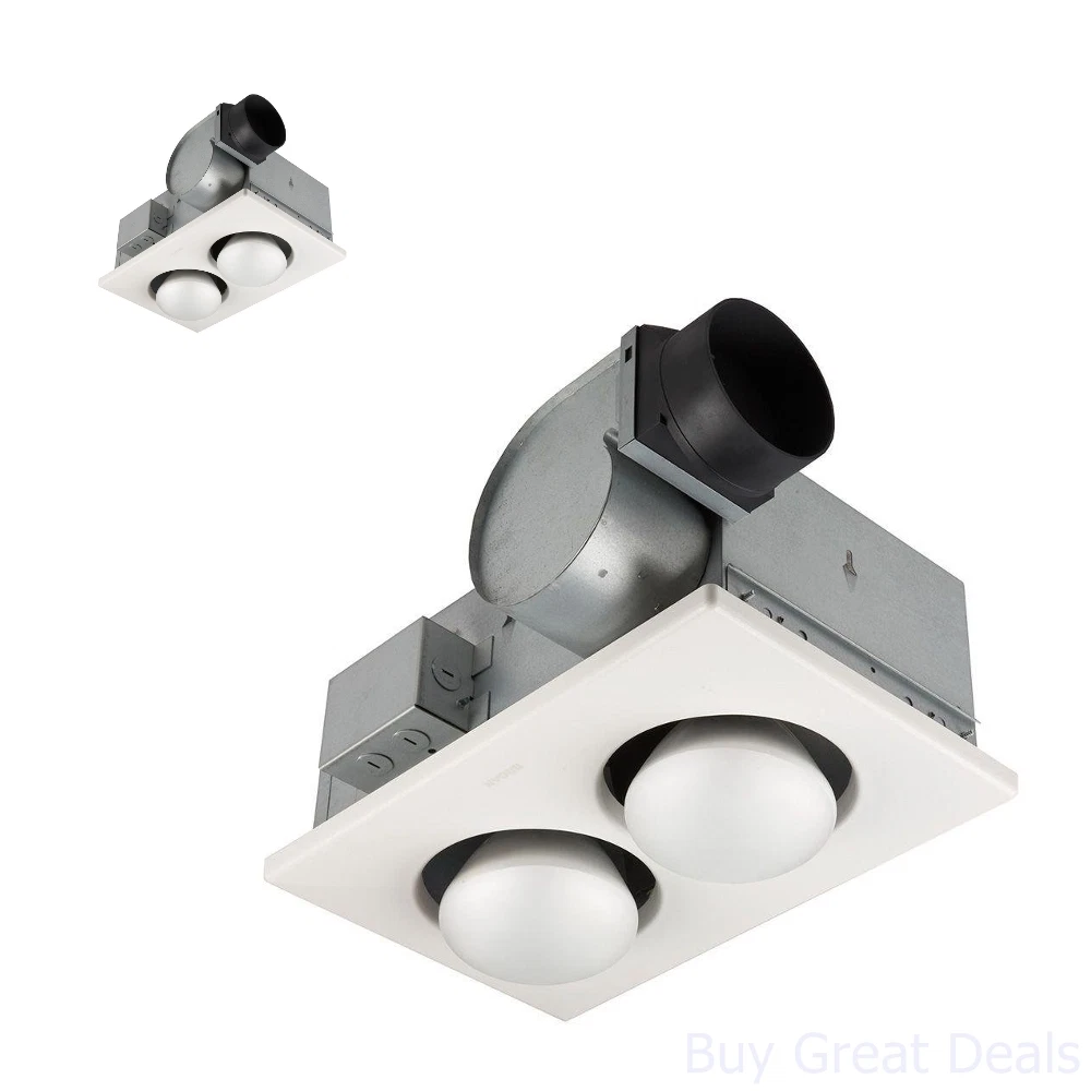 Quietest bathroom exhaust fan 2024 with light and heater