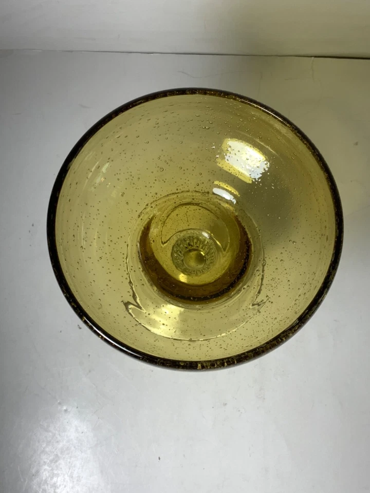 Set of 2 Artland Hand Blown Margarita Seeded Bubble Glasses- Gorgeous - Image 4 of 4