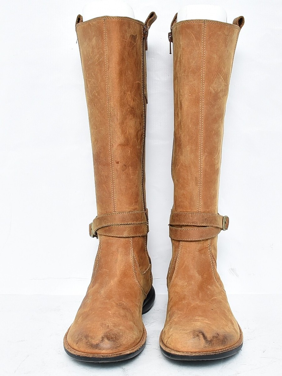 レオーネ Merrell Tetra Strap Waterproof Chestnut Suede Knee High Riding