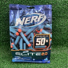 NERF Elite 2.0 Dart Refill Pack 50x Foam Darts New Sealed