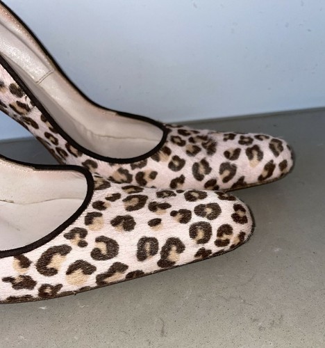 Steve Morris, Italian, Women's Leather Leopard Pattern, Heel Size AU/US 7 EU 38 - Picture 4 of 7