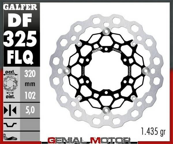 Galfer Front Brake Disc CUBIQ FLOATING(C.STEEL)320x5mm SUZUKI GSX R 1000 R 2016