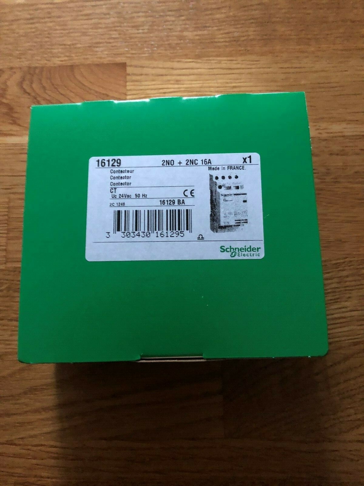 Schneider 16129 4P 16A Contactor 24V AC 2 N/O 2 N/C