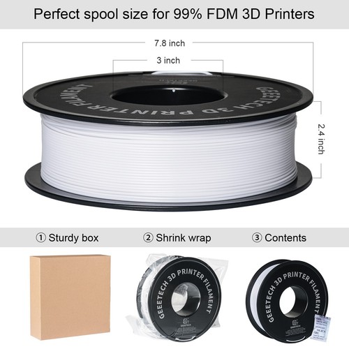 10 kg de filament PETG Geeetech 1,75 mm 1 kg/rouleau consommables 3D puissants FR - Photo 9/29