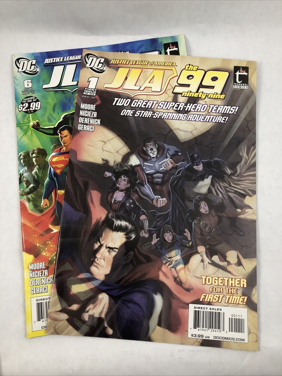 JLA / The 99 # 1 &amp; 6 DC Comics Teshkeel Comics Crossover 2010 
