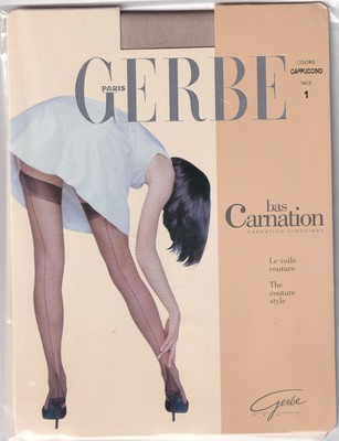 Bas couture GERBE CARNATION 11 D 3 coloris 5 tailles. Fully Fashioned Stockings.