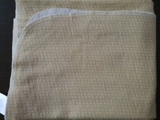 Carter's Baby Blanket tan White Polka Dots Nursery Lovey Swaddle 100 Cotton