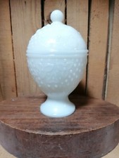 Vintage Avon Milk Glass Pot With Lid