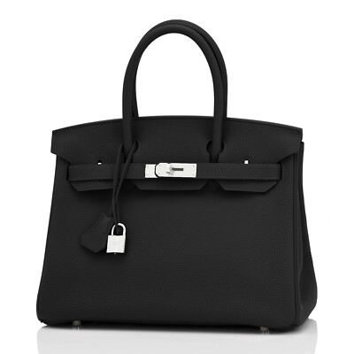 Hermes Black Birkin 30cm Togo Palladium Hardware Bag | eBay