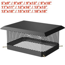 5-18" Chimney Cap Cover Wood Stove Fireplace Flue Outside Cap Multiple Sizes