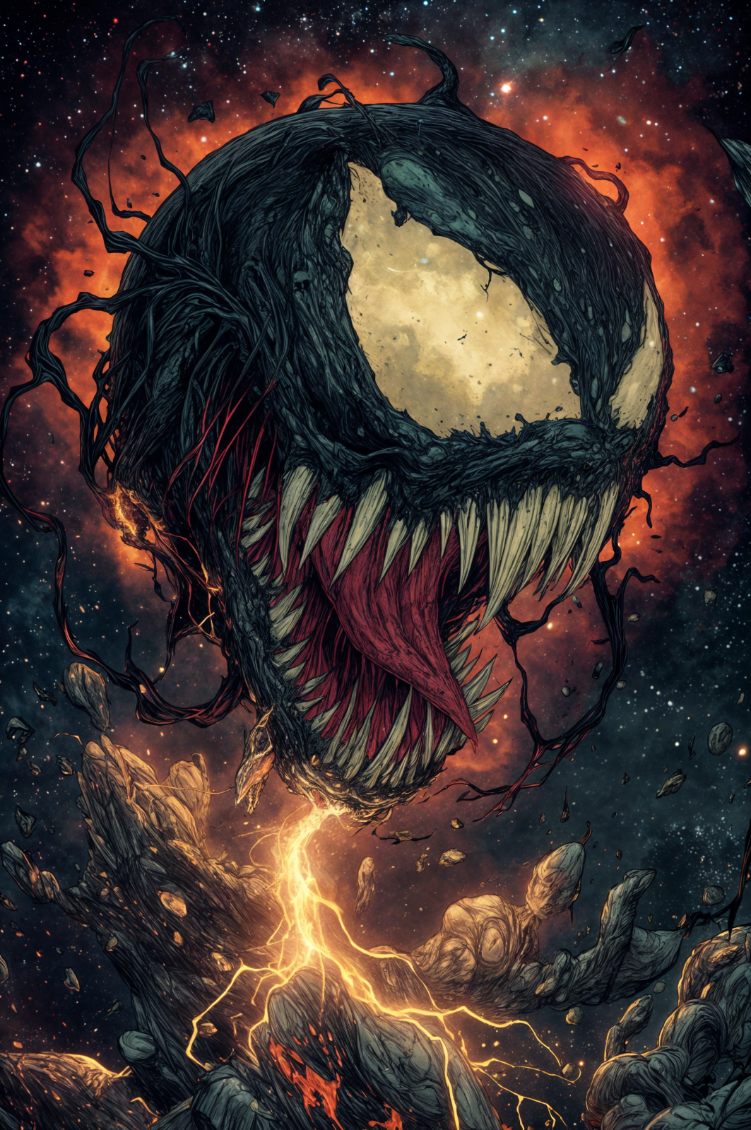PLANET SYMBIOTE Fine Art Print 13x19 Limited Edition 1/30 Spider-Man 300 Venom
