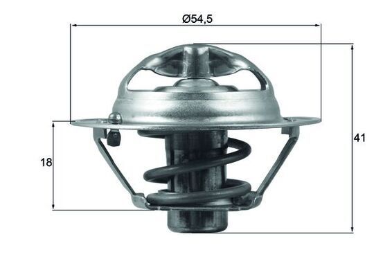 Mahle TX 162 82D Thermostat, KüHlmittel FüR Dacia Hyundai KIA Lada-image