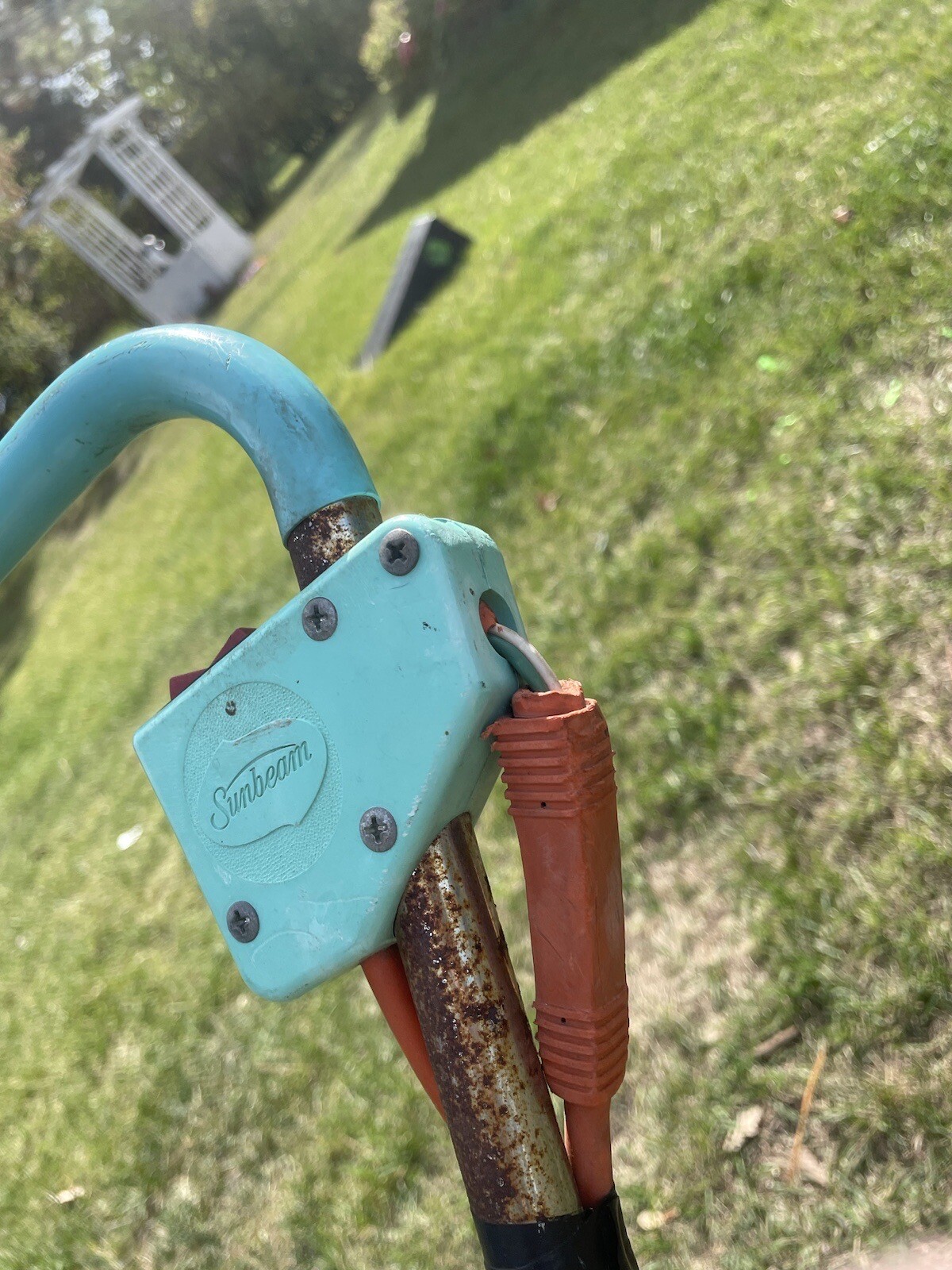 SUNBEAM RE18S1 Electric 2 Blade Lawn Mower Vintage Corded AS IS Read