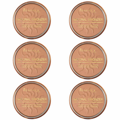 Pack of (6) New Rimmel Natural Bronzer, Sunshine 020 0.49 Ounce