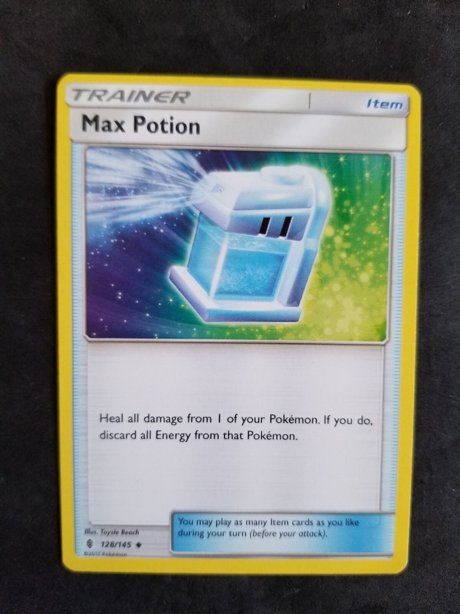 Pokemon trainer MAX POTION card Pokemon trainer MAX POTION card